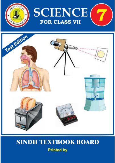 Class 7 Science — Solved Exercises (English Medium) — official book cover