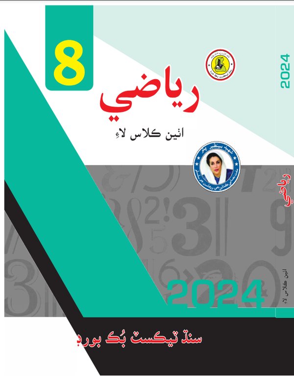 Class 8 Math — Solved Exercises (Sindhi Medium) — official book cover